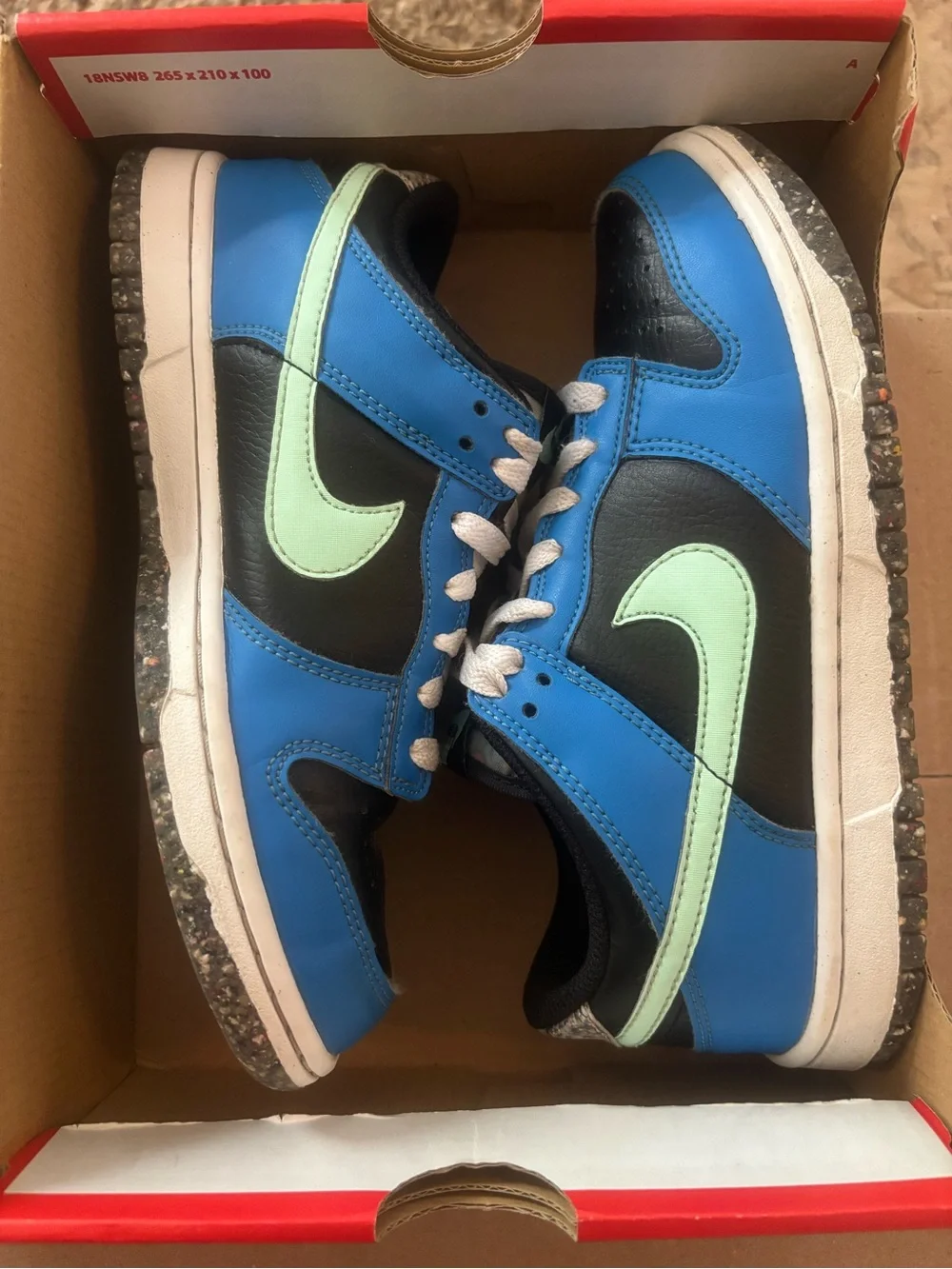 Nike Dunk Low SE GS Black, Mint & Photo Blue